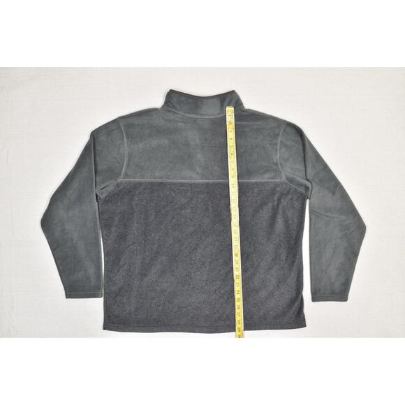Columbia Pullover Mens 3XL Gray Fleece Snap Front Outdoor Hiking Sweater Jacket - Picture 5 of 8